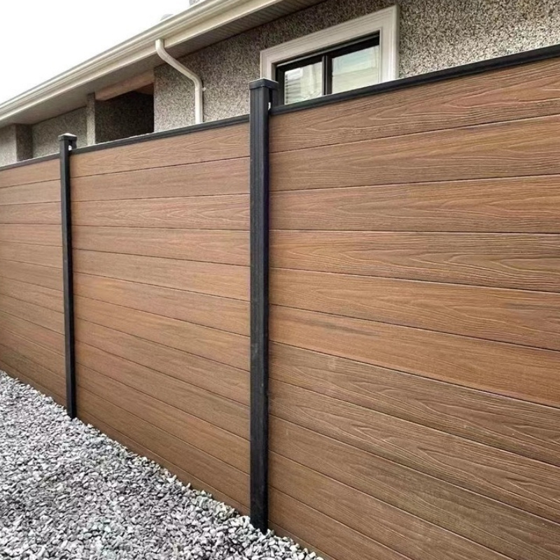 Wholesale waterproof wood plastic composite fencing OEM Garden Fence wpc composite fence panel