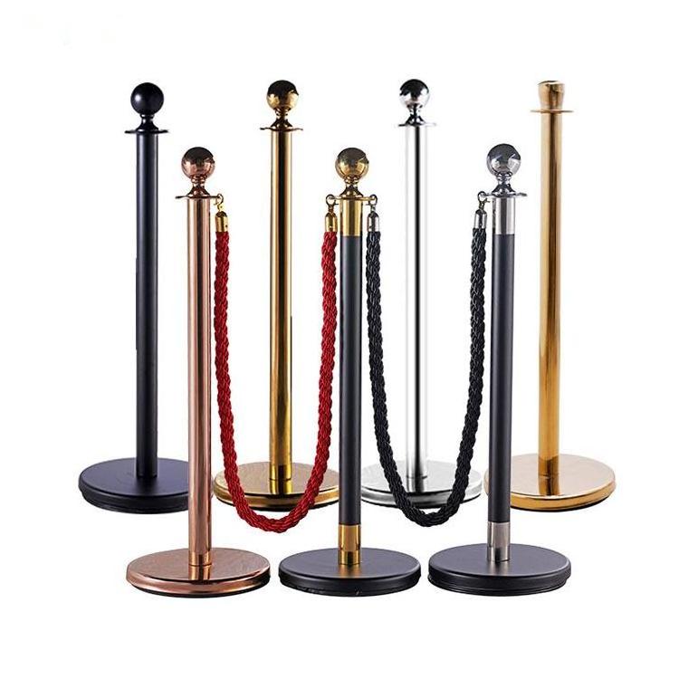 Hot Sale Hotel Exhibition Barrier Crowd Control Queue Management Stanchion velvet rope poles stands post barrier