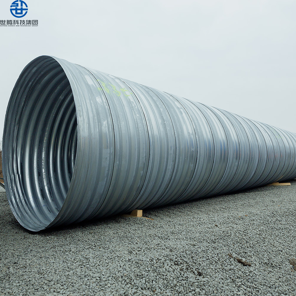 Large Diameter Corrugated Pipe Galvanized Corrugated Steel Culvert Pipe Grade 12 Inch Corrugated Steel Culvert Pipe