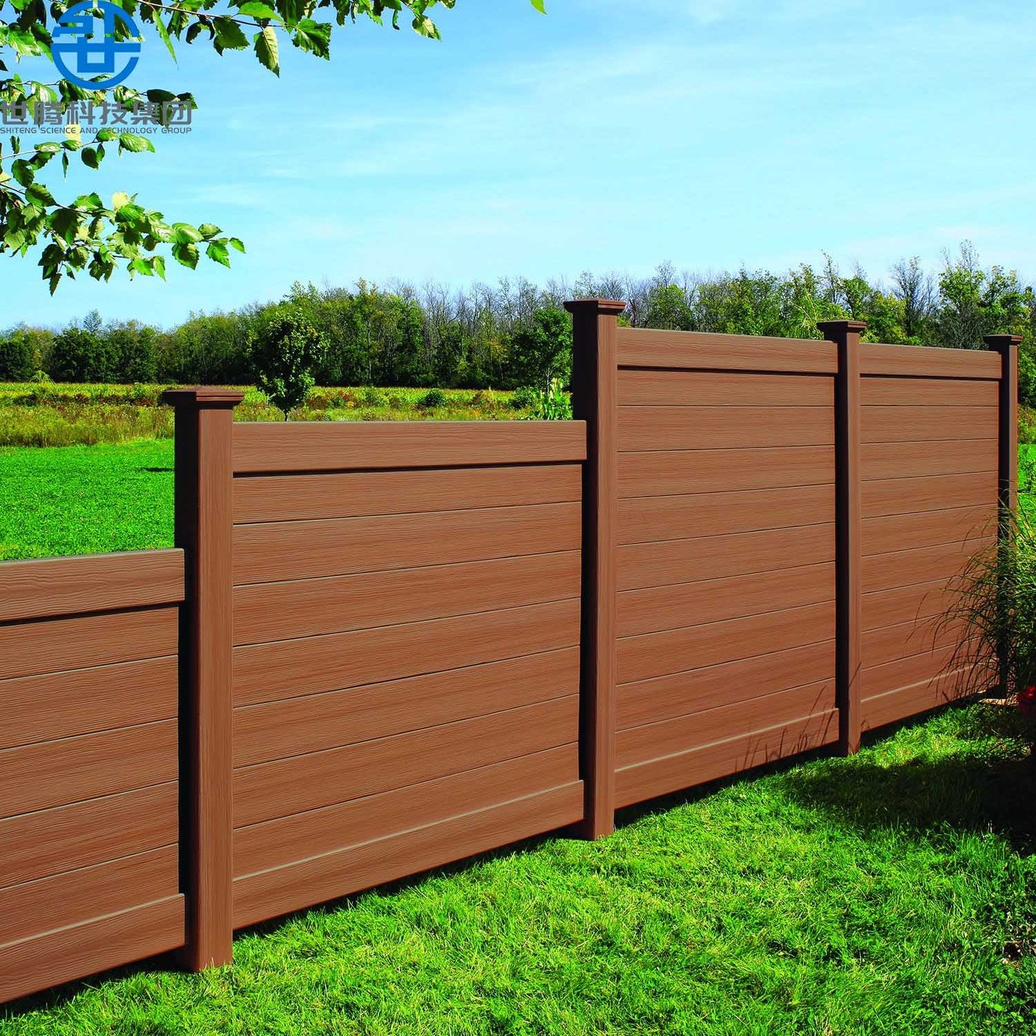 Wholesale waterproof wood plastic composite fencing OEM Garden Fence wpc composite fence panel