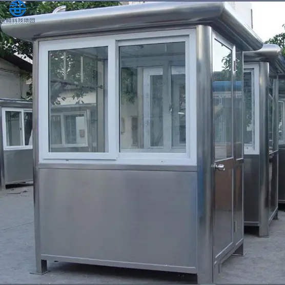 Wholesale price mobile outdoor kiosk ticket booth guard house cabin long life small prefab house for security guard room