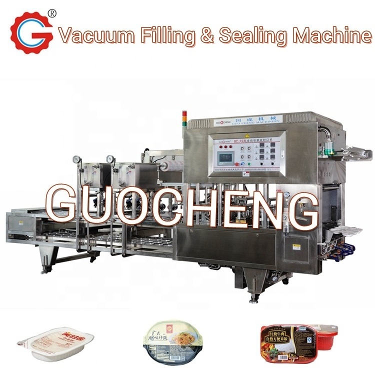 Automatic Tray Vacuum Filling Sealing Machine