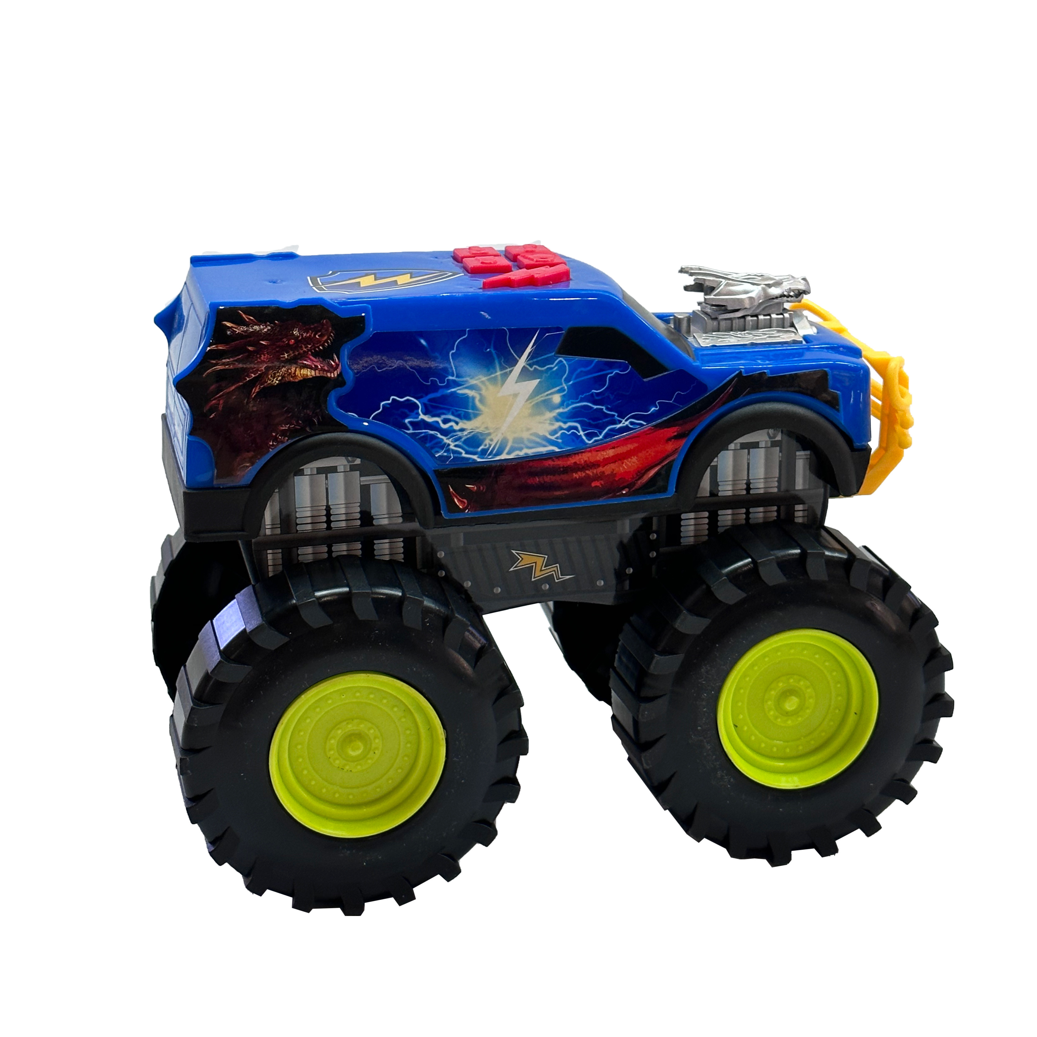 New Hot Selling Battery Operated Car Blue Lightning Toy car Four Wheels Vehicle With Sound Music For Kids