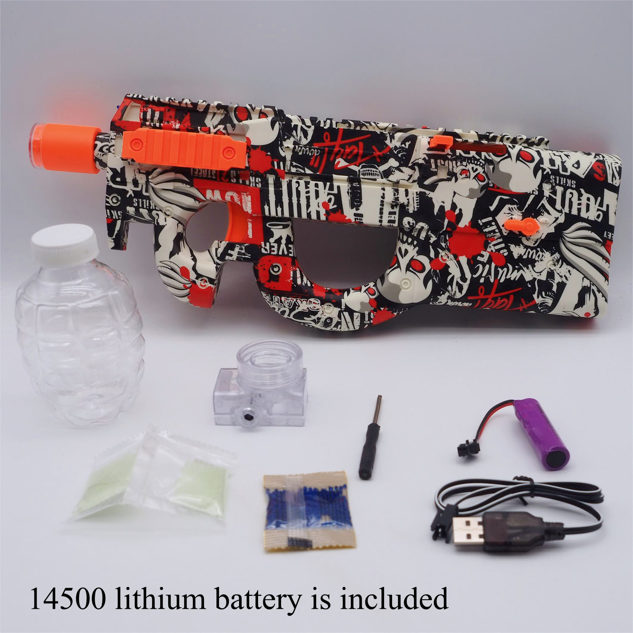 Wholesale Electric Automatic  Glow In The Dark Gel Balls  Water Bomb Gun Gel Ball Blaster Gun toy  for adult