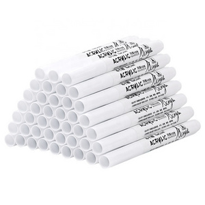 White Permanent Non-toxic Waterproof Plastic Filling Tire Painting Shoe Surface Graffiti Signature Writing Fiber Pen Marker Pen