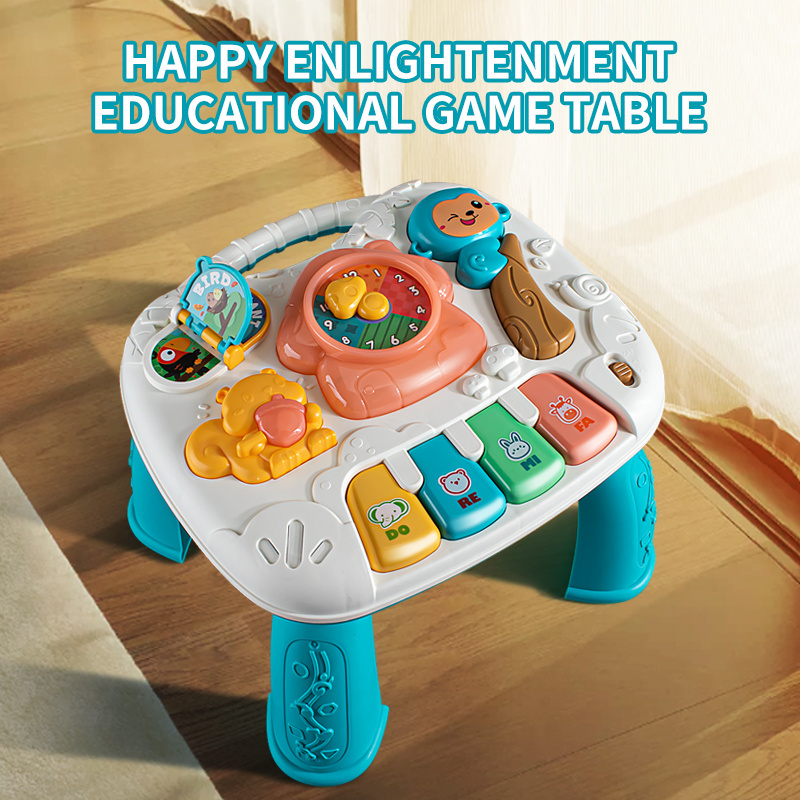 New Baby Toddler Toys Early Educational Electric Multifunctional Puzzle Music Game Table For Infant Toy