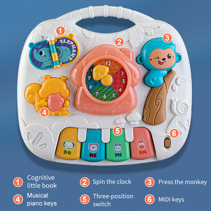 New Baby Toddler Toys Early Educational Electric Multifunctional Puzzle Music Game Table For Infant Toy