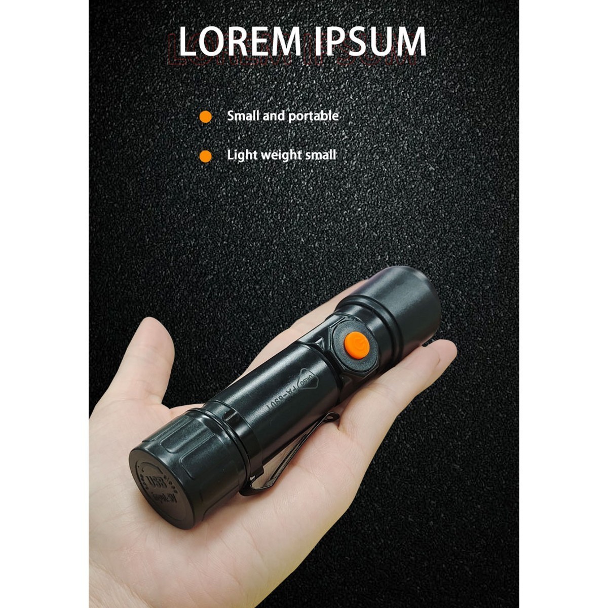 Powerful Rechargeable Led Flashlights IP66 Waterproof Hunting Tactical Mini Torch Multi-function Aluminium Alloy Camping IP68 95