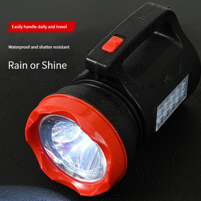 Search Light Powerful Flashlight Outdoor Lighting Rechargeable LED Searchlight Long Distance Hunting Waterproof IP67 Emergency