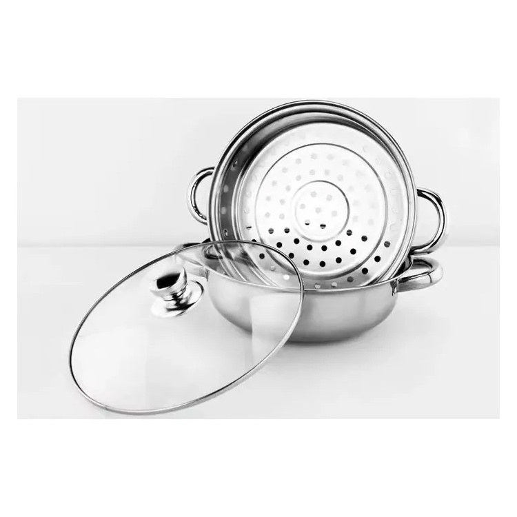 Hot selling stainless steel 5 layer steamer cooking food steamer cooking pot cookware for kitchen