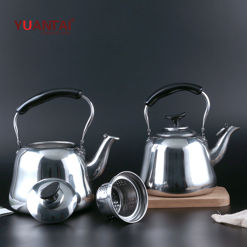 Classical Stainless Steel Whistling Kettle with Tea Strainer 1.0L 1.5L, 2.0L, 3.0L 4.0L 5.0L Home Kitchen Tea Pots Kettles