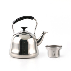 Classical Stainless Steel Whistling Kettle with Tea Strainer 1.0L 1.5L, 2.0L, 3.0L 4.0L 5.0L Home Kitchen Tea Pots Kettles