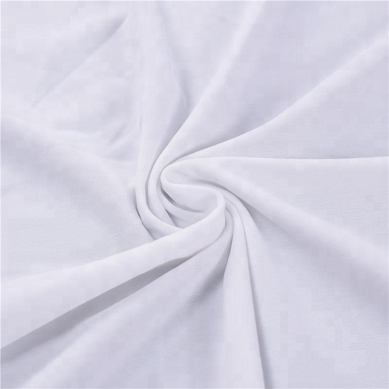 Fabric supplier white plain nylon sapndex fabric/full dull nylon swimwear fabric