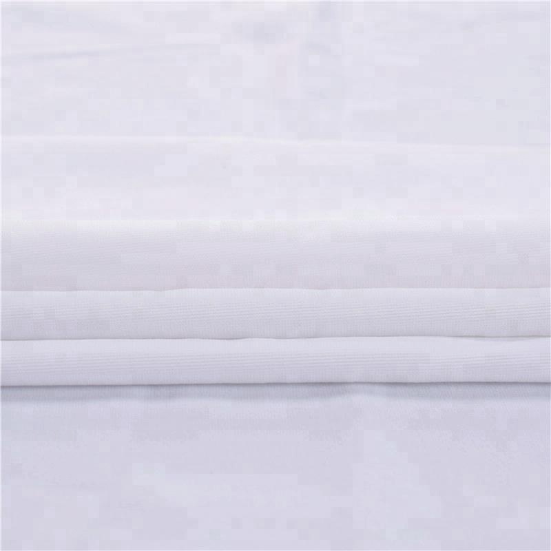 Fabric supplier white plain nylon sapndex fabric/full dull nylon swimwear fabric