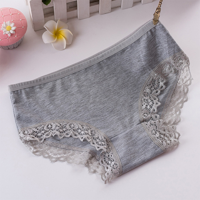 017 lace underwear modal lace briefs bamboo charcoal fiber girls underwear summer new women's underwear