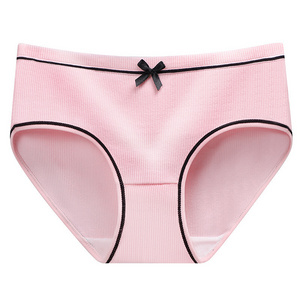 Threaded princess panties women's threaded cotton bow breathable sexy mid-rise girl Japanese briefs