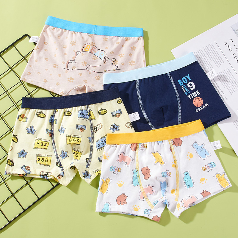 Children's Underwear For Kids Cartoon Shorts Cotton Underpants Boys Panties