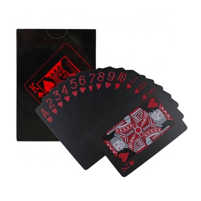 Wholesale Buying Best Quality Adult Playing Card Plastic Card Poker Game Custom Playing Cards Printing Custom Printed Normal red