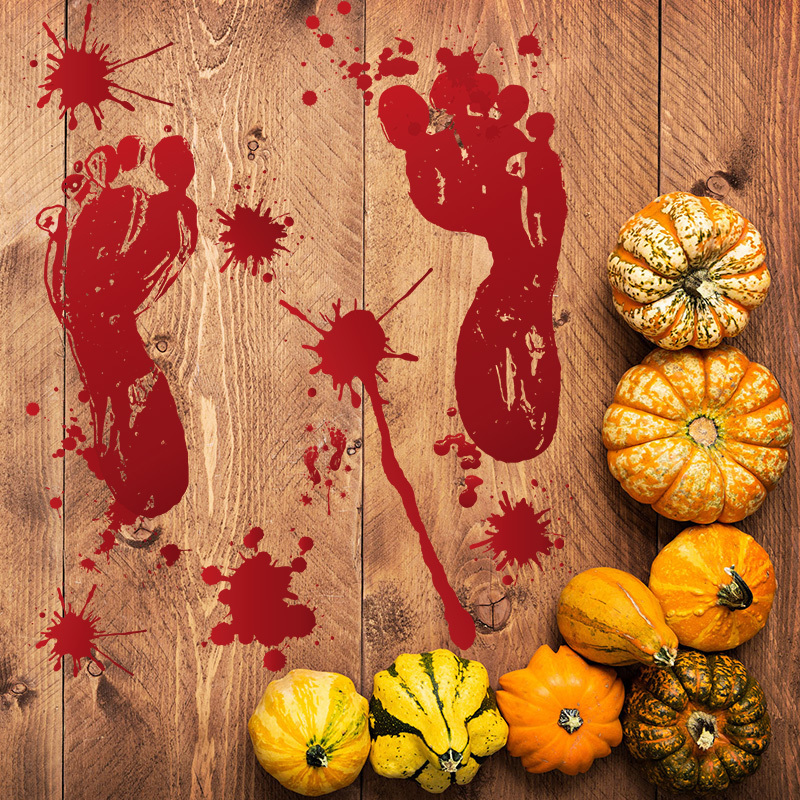 Blood Hands & Feets Stickers for Halloween