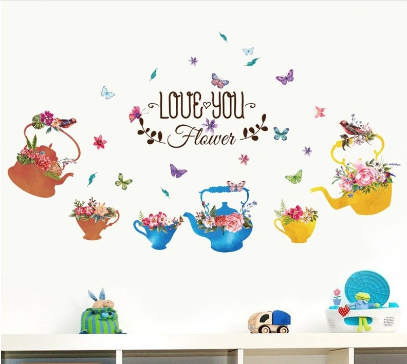 Beautiful Plants Design Wall Decals Stickers | Bestsuppliers.com