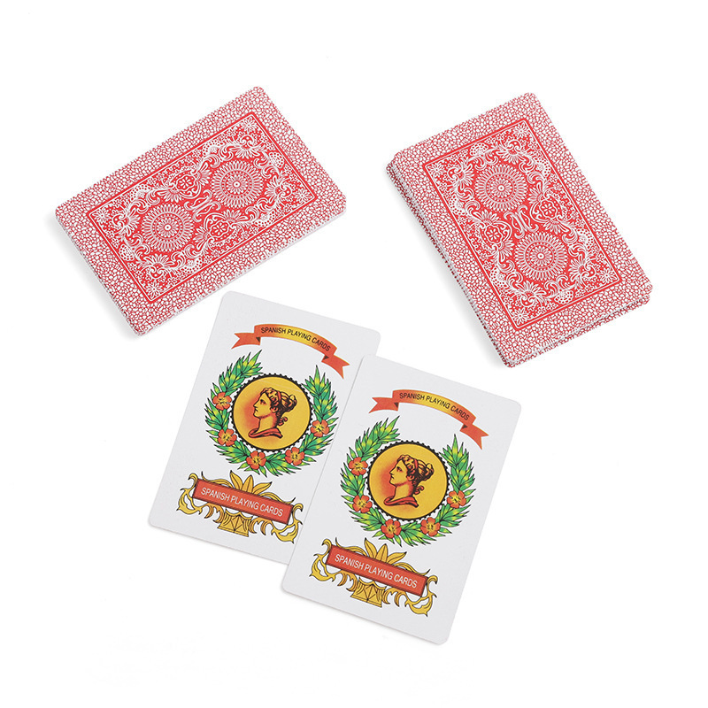 Water and Oil Proof High Quality Printing 40 Cards Spanish Playing Cards Game Cards