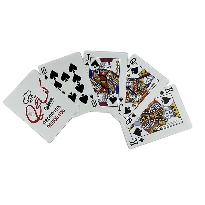 Custom Card Game Prining Logo Paper Custom Game Playing Bridge Cards Advertising PVC Waterproof Plastic Sublimation Poker