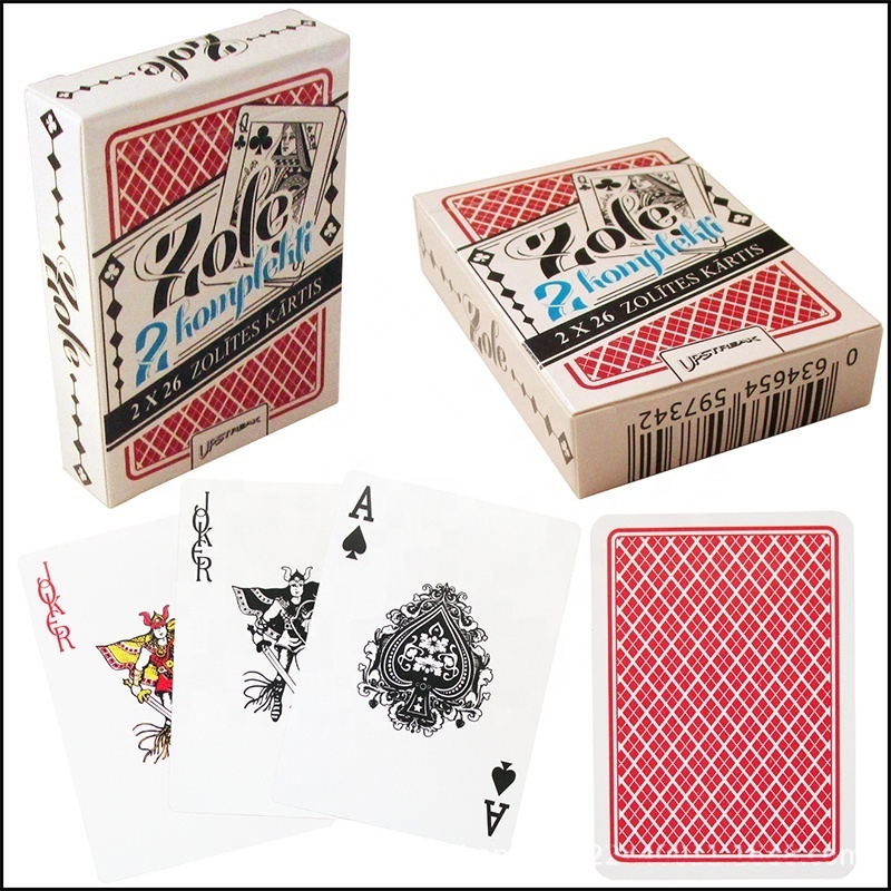 Custom Card Game Printing Texas Hold'em 63*88mm Waterproof Casino Gambling Playing Cards Plastic Poker