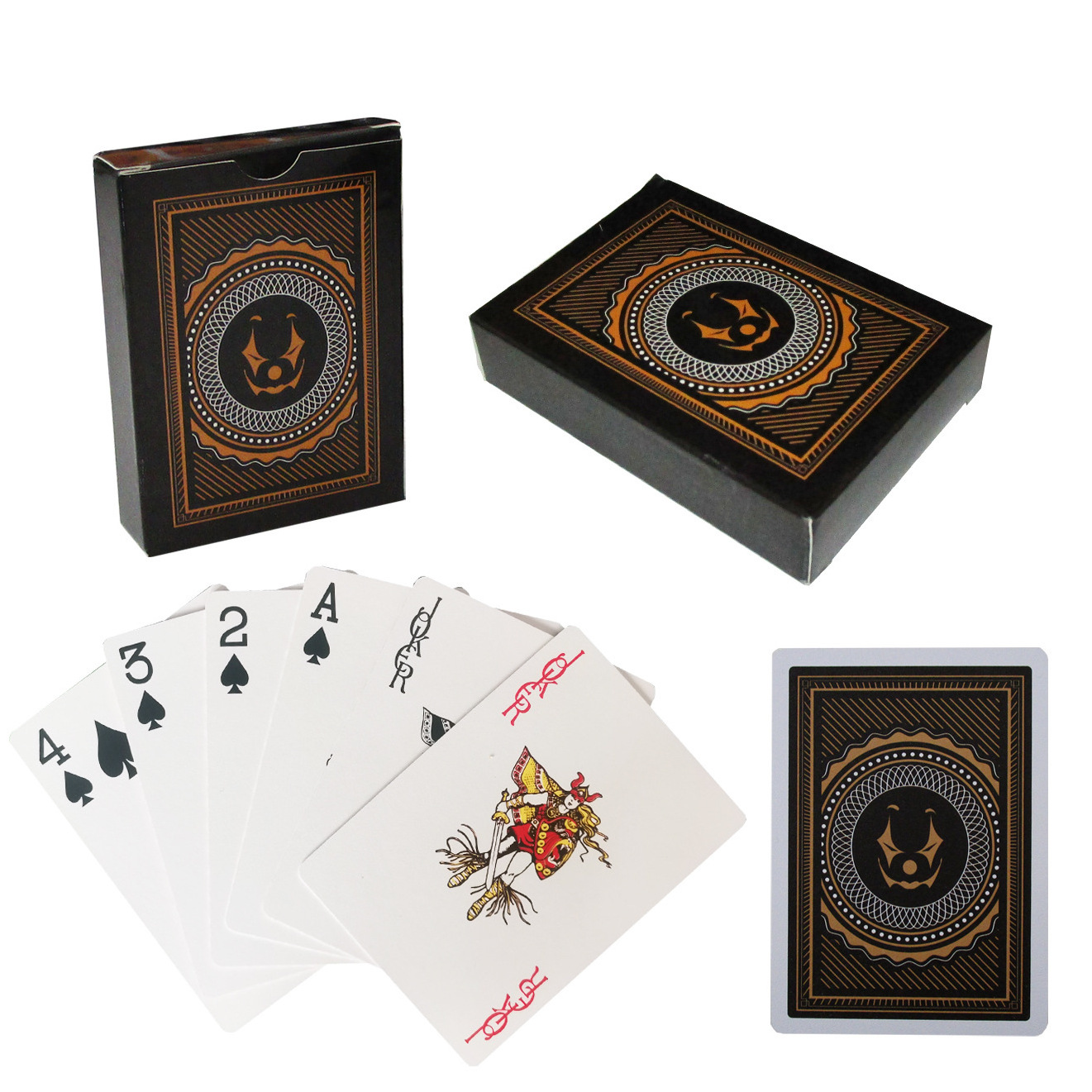 Custom Card Game Prining Logo Paper Custom Game Playing Bridge Cards Advertising PVC Waterproof Plastic Sublimation Poker