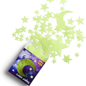 Fluorescent Decor Stars and Moon Luminous Room Sticker Kids for Decoration  Wallpaper Sticker