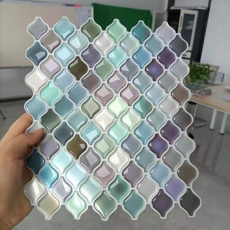 3D Crystal Epoxy Wall Sticker New Creative Wall Stickers  Bathroom Tile Sticker