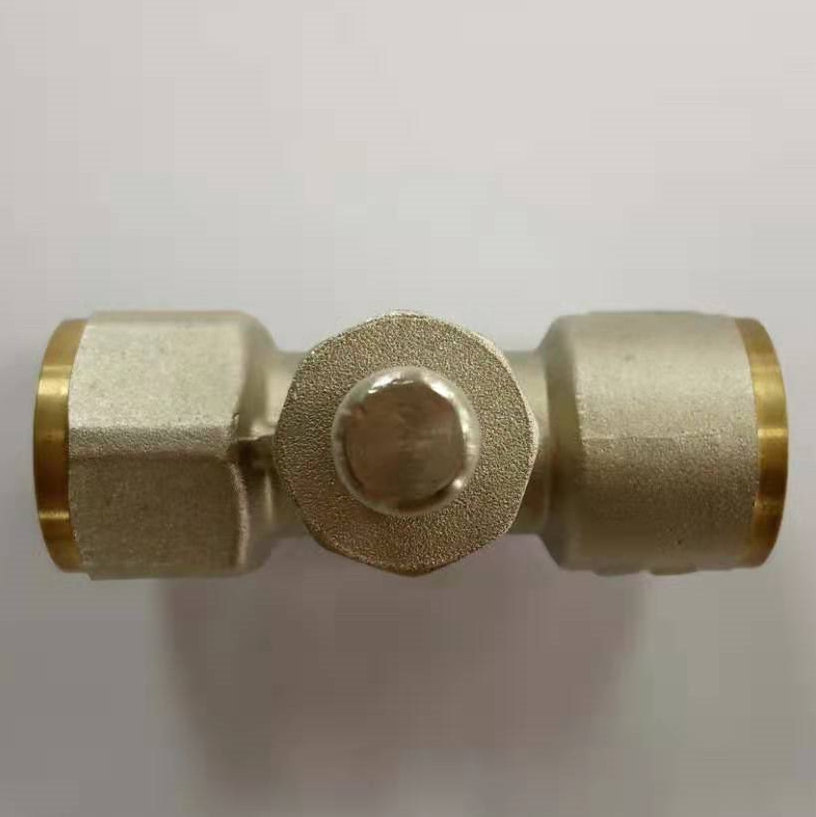 Brass Pressure gauge cock stop valve Push-Button stop cock push button valve