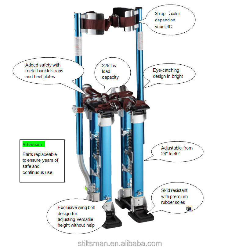 Other ladders and scaffolding aluminium adult stilts 18-30 for repair