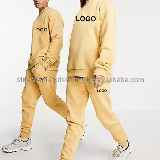 400GSM  Custom Logo sweat suits High Quality jogger set unisex Hoodie Tracksuit