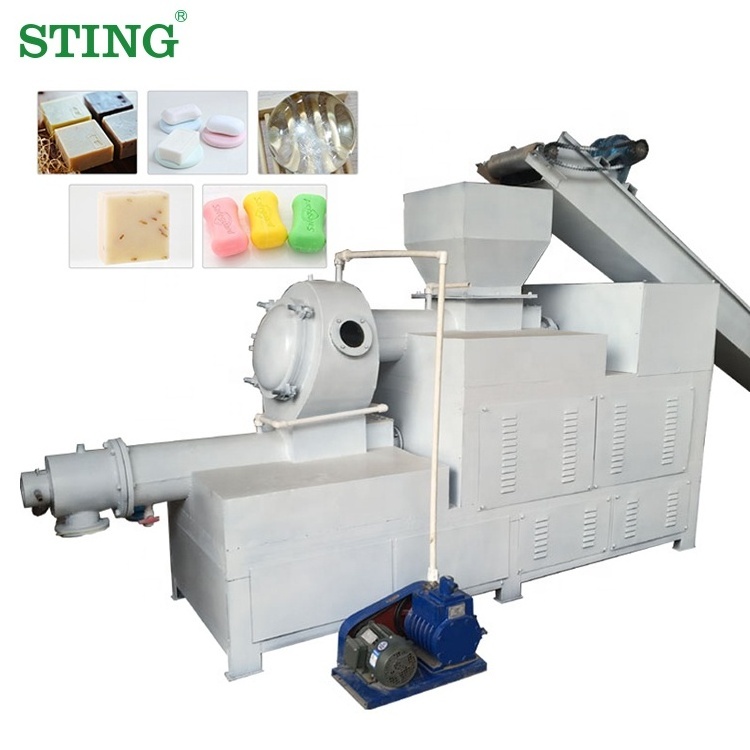 Small Complete Toilet Laundry Bar Soap Plodder Extruder Maker Production Line Making Machine