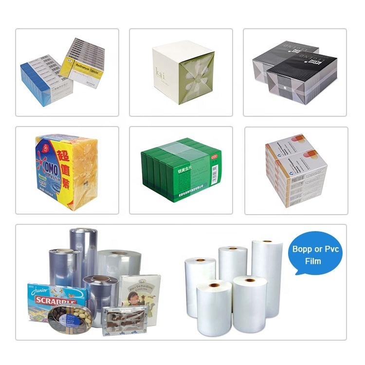 Modern Style Semi Automatic Cellophane Coffee Box Over Wrapping Machine