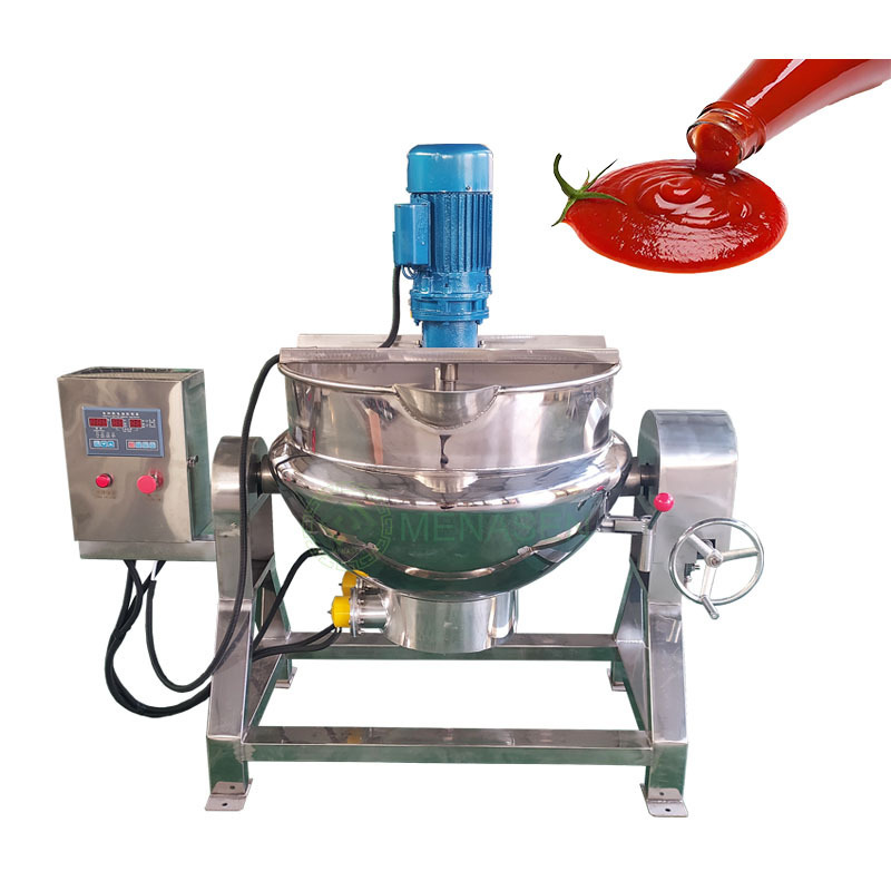 200L 300L Strawberry Jam Jacketed Kettle Pot Cooking Machine