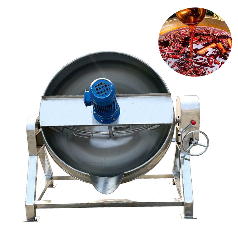 200L 300L Strawberry Jam Jacketed Kettle Pot Cooking Machine