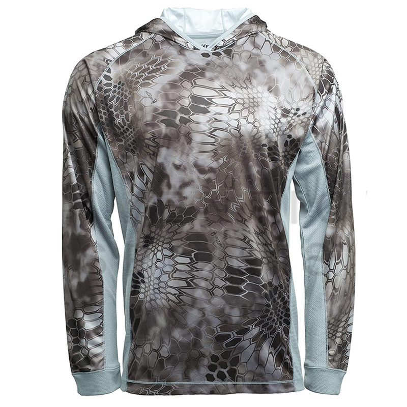 High quality wholesale Fishing shirts sublimation polyester shirt soft fabric long sleeve fishing t shirt full of sublimation