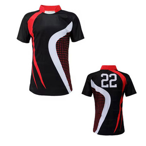 New Arrival 2024 wholesale customized rugby football wear rugby jersey 100% cotton for clubs