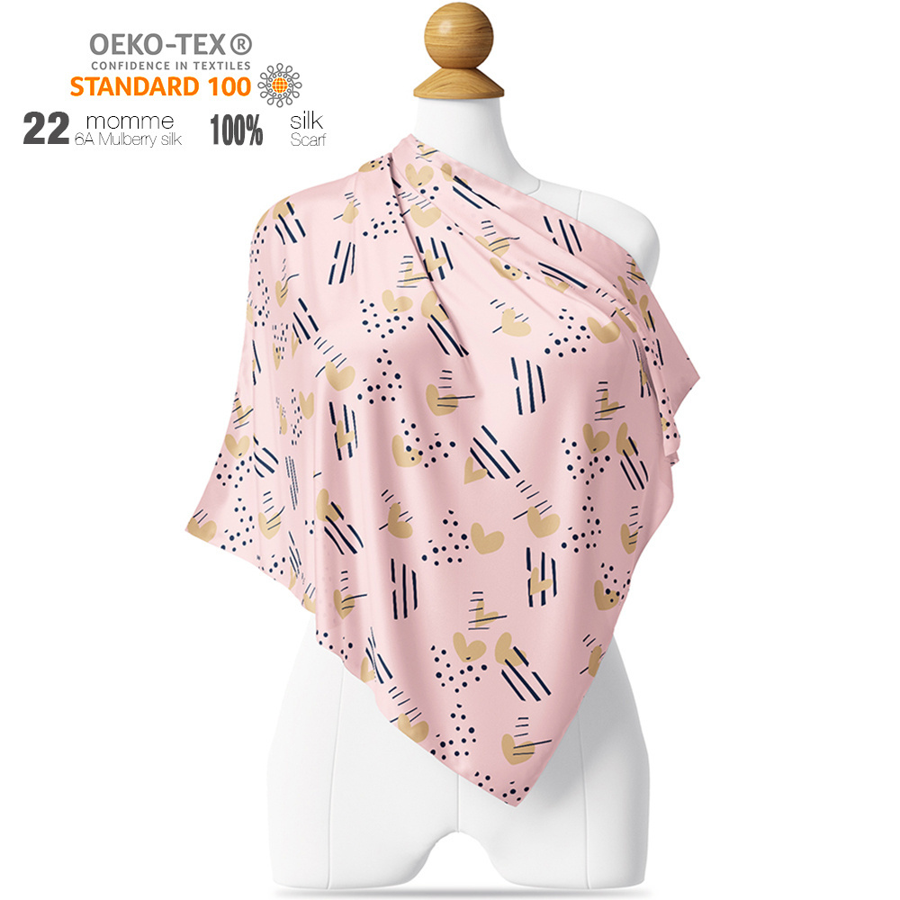 China manufacturer neck  silk scarf ladies hijab silk scarves bondage silk square scarves 88x88 cm