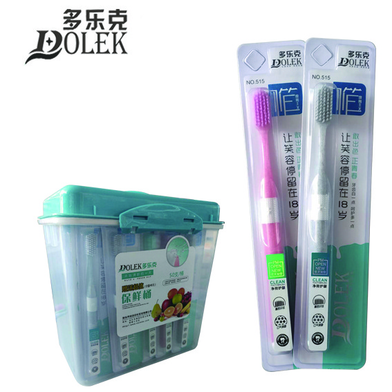 High-grade toothbrush soft bristles ceramic jade effect handle adult toothbrush