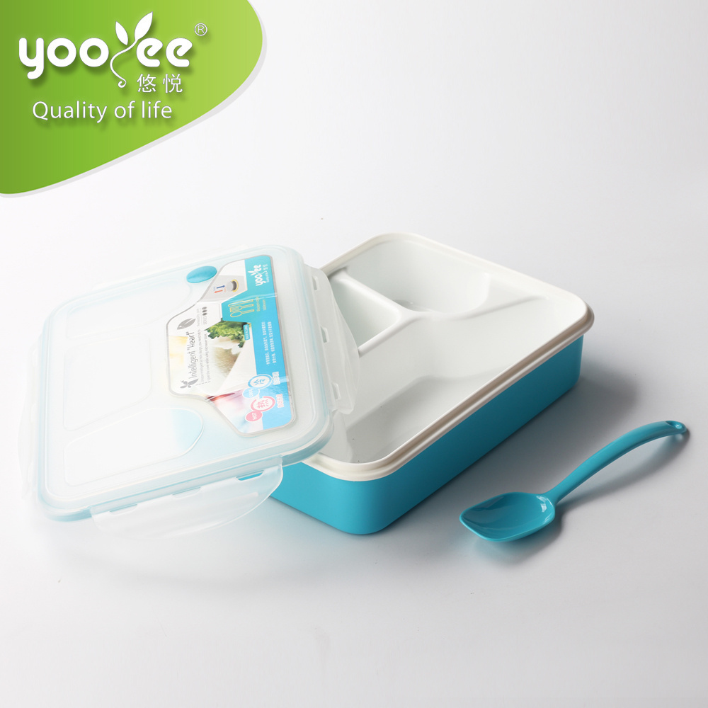 Rectangle shape lunch containers bento box with compartment