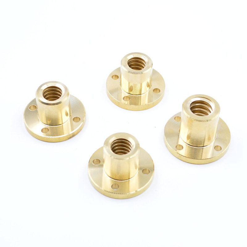 CNC T5 T6 T8 T10 T12 Tr20 Stainless Steel 3D Printing Trapezoidal Screw Self Reversing Lead Screw 8mm with Bronze Brass Nut