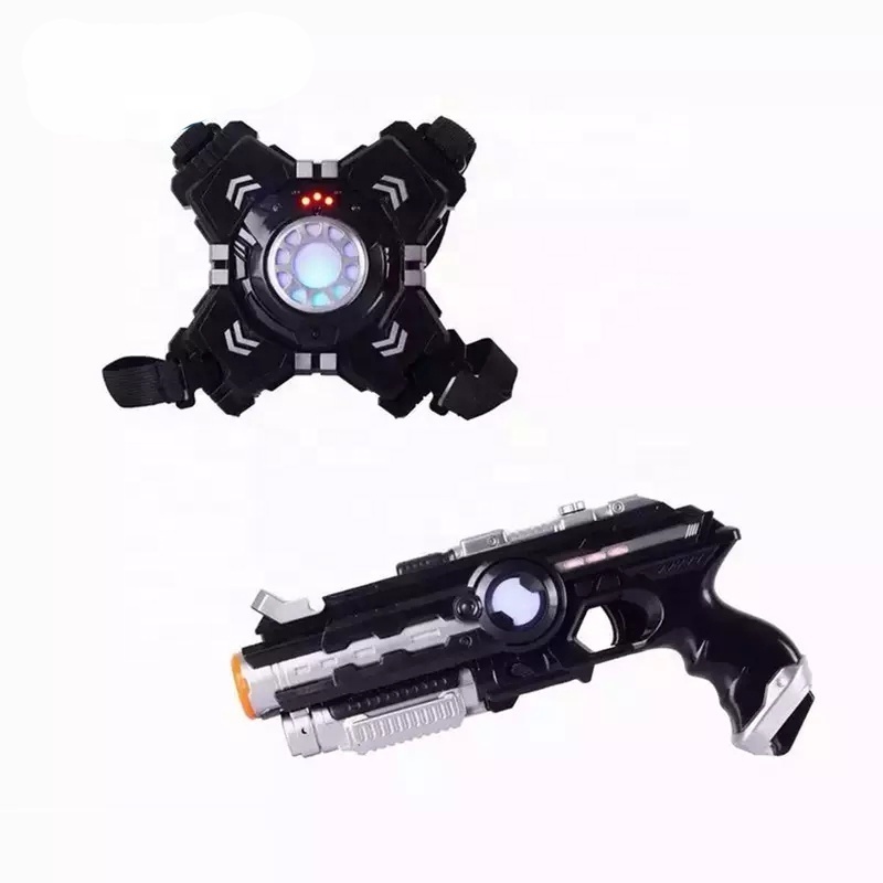 JinYing Infrared induction Laser tag gun shooting battle toys series 4 shields 2 manipulator laser gun games