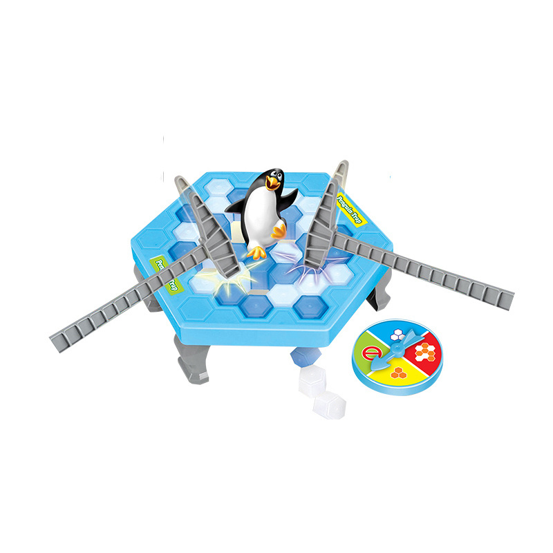 Kids indoor family game toy break ice save penguin trap board toy for early educational toys