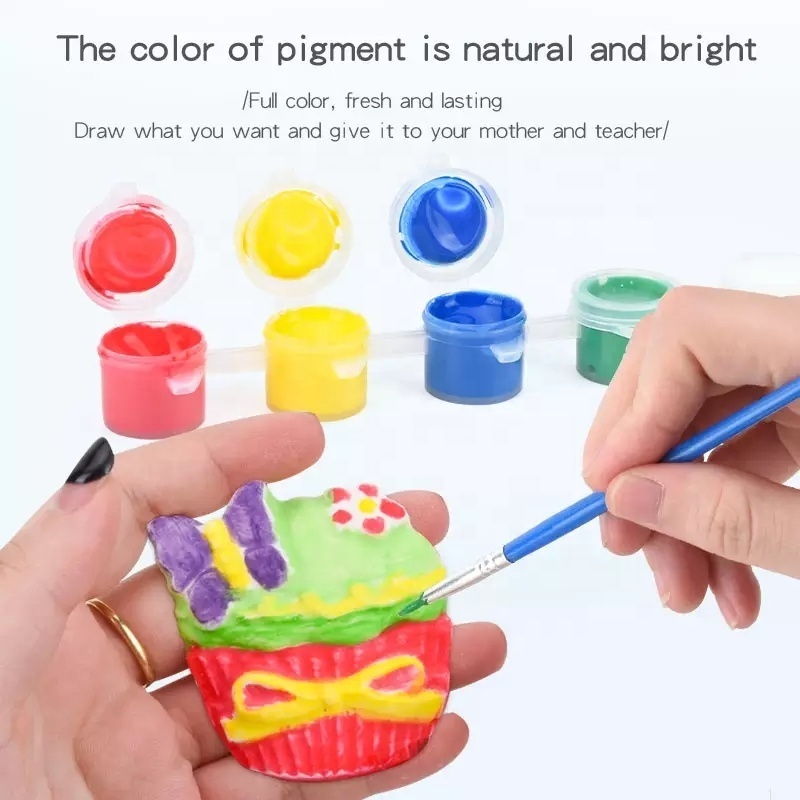 Kids Handmade Toys Craft Kit Plastering Tools Mould gypsum paint set painting plaster fridge magnet customised