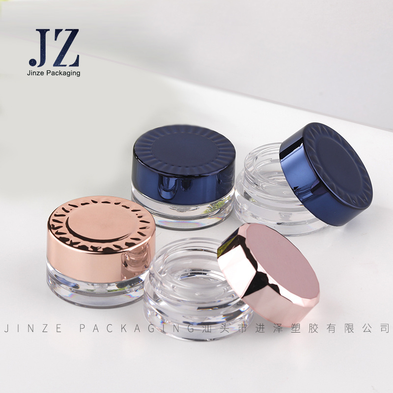 Jinze High Quality Skincare Packaging Plastic Lip Exfoliator Jars Eyeliner Gel Case Lip Scrub Containers