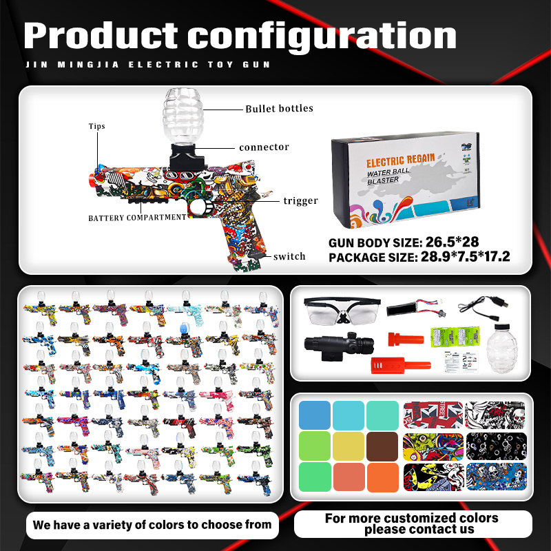 m1911 gel ball blaster plastic toy gun splatrball gun blaster toy gun
