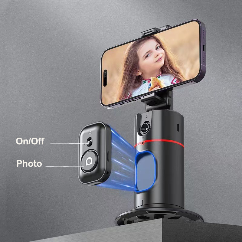 High Quality 360 Intelligent Facial Recognition Tracking for Camera AI face Tracking Phone Holder Live Stand