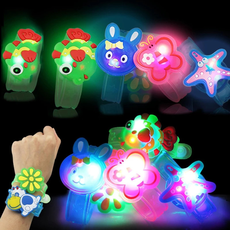 Novelty Toys Multi color Light Flash Toys Gift For Kid Luminous LED Lights Creative Bracelet Watch Flash Wrist Luminous Toys